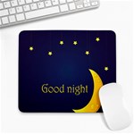 Star Moon Good Night Blue Sky Yellow Light Large Mousepads Front