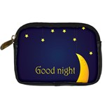 Star Moon Good Night Blue Sky Yellow Light Digital Camera Cases Front