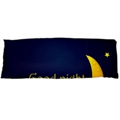 Star Moon Good Night Blue Sky Yellow Light Body Pillow Case (dakimakura) by Mariart