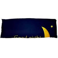 Star Moon Good Night Blue Sky Yellow Light Body Pillow Case Dakimakura (two Sides) by Mariart