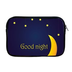 Star Moon Good Night Blue Sky Yellow Light Apple Macbook Pro 17  Zipper Case by Mariart