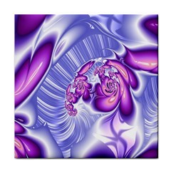 Space Stone Purple Silver Wave Chevron Face Towel by Mariart