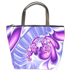 Space Stone Purple Silver Wave Chevron Bucket Bags by Mariart