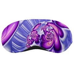 Space Stone Purple Silver Wave Chevron Sleeping Masks by Mariart