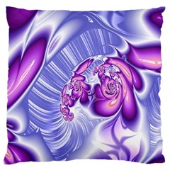 Space Stone Purple Silver Wave Chevron Standard Flano Cushion Case (two Sides) by Mariart