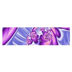 Space Stone Purple Silver Wave Chevron Satin Scarf (oblong)