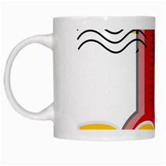 Thermometer Themperature Hot Sun White Mugs by Mariart