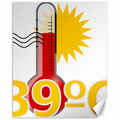 Thermometer Themperature Hot Sun Canvas 16  X 20   by Mariart