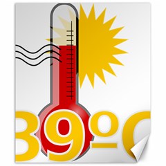 Thermometer Themperature Hot Sun Canvas 20  X 24  