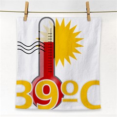 Thermometer Themperature Hot Sun Face Towel by Mariart