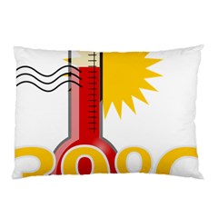 Thermometer Themperature Hot Sun Pillow Case