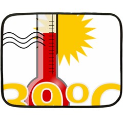 Thermometer Themperature Hot Sun Fleece Blanket (mini) by Mariart