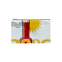 Thermometer Themperature Hot Sun Cosmetic Bag (small)  by Mariart