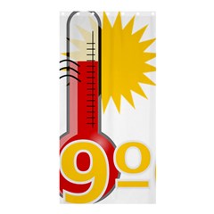 Thermometer Themperature Hot Sun Shower Curtain 36  X 72  (stall)  by Mariart