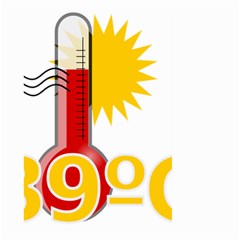 Thermometer Themperature Hot Sun Large Garden Flag (two Sides)