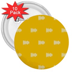 Waveform Disco Wahlin Retina White Yellow 3  Buttons (10 Pack) 