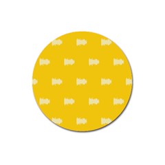 Waveform Disco Wahlin Retina White Yellow Magnet 3  (round)