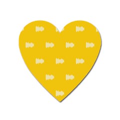 Waveform Disco Wahlin Retina White Yellow Heart Magnet