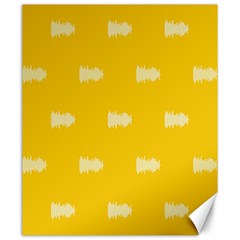 Waveform Disco Wahlin Retina White Yellow Canvas 20  X 24   by Mariart