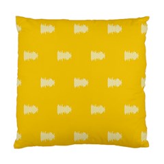 Waveform Disco Wahlin Retina White Yellow Standard Cushion Case (two Sides) by Mariart