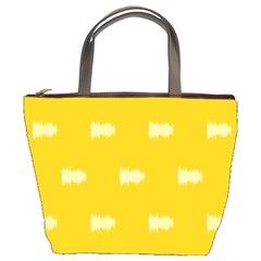 Waveform Disco Wahlin Retina White Yellow Bucket Bags by Mariart