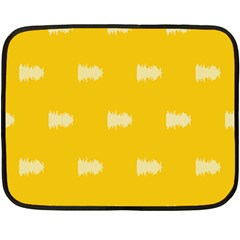 Waveform Disco Wahlin Retina White Yellow Double Sided Fleece Blanket (mini)  by Mariart