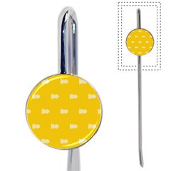 Waveform Disco Wahlin Retina White Yellow Book Mark by Mariart