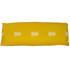 Waveform Disco Wahlin Retina White Yellow Body Pillow Case (dakimakura) by Mariart