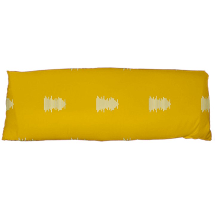 Waveform Disco Wahlin Retina White Yellow Body Pillow Case (Dakimakura)