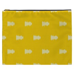 Waveform Disco Wahlin Retina White Yellow Cosmetic Bag (xxxl)  by Mariart