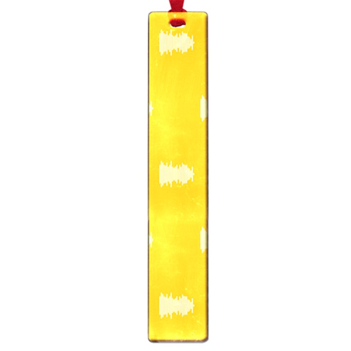 Waveform Disco Wahlin Retina White Yellow Large Book Marks