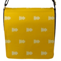 Waveform Disco Wahlin Retina White Yellow Flap Messenger Bag (s) by Mariart