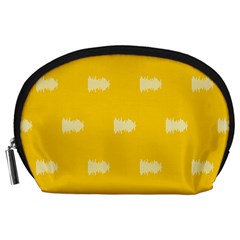 Waveform Disco Wahlin Retina White Yellow Accessory Pouches (large)  by Mariart