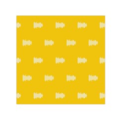 Waveform Disco Wahlin Retina White Yellow Small Satin Scarf (square) by Mariart