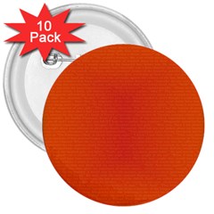 Scarlet Pimpernel Writing Orange Green 3  Buttons (10 Pack)  by Mariart