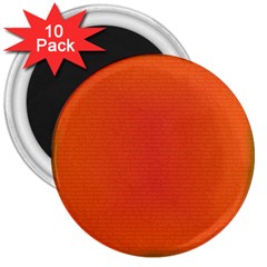 Scarlet Pimpernel Writing Orange Green 3  Magnets (10 Pack) 