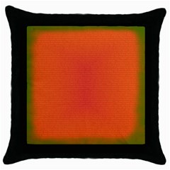 Scarlet Pimpernel Writing Orange Green Throw Pillow Case (black) by Mariart