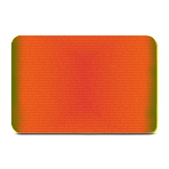 Scarlet Pimpernel Writing Orange Green Plate Mats by Mariart