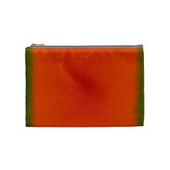 Scarlet Pimpernel Writing Orange Green Cosmetic Bag (medium)  by Mariart