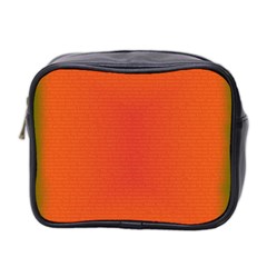 Scarlet Pimpernel Writing Orange Green Mini Toiletries Bag 2-side by Mariart