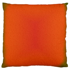 Scarlet Pimpernel Writing Orange Green Large Cushion Case (one Side) by Mariart