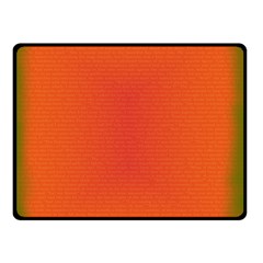 Scarlet Pimpernel Writing Orange Green Double Sided Fleece Blanket (small)  by Mariart