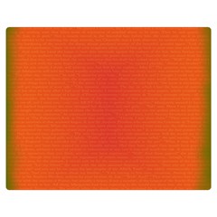 Scarlet Pimpernel Writing Orange Green Double Sided Flano Blanket (medium)  by Mariart