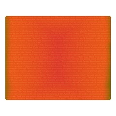 Scarlet Pimpernel Writing Orange Green Double Sided Flano Blanket (large)  by Mariart