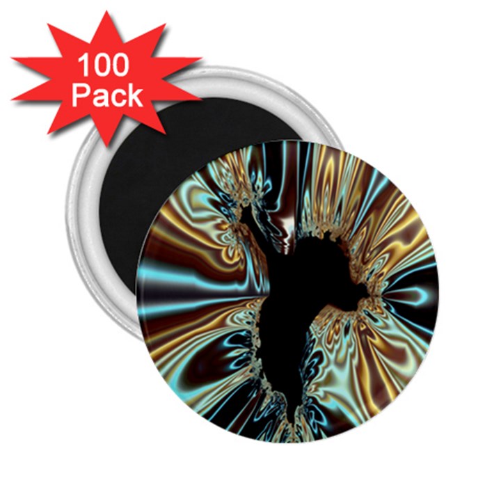 Silver Gold Hole Black Space 2.25  Magnets (100 pack) 