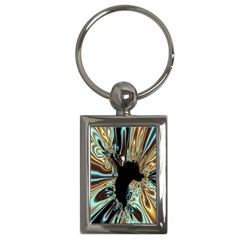 Silver Gold Hole Black Space Key Chains (rectangle)  by Mariart