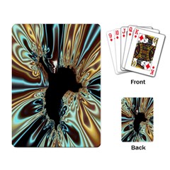 Silver Gold Hole Black Space Playing Card by Mariart