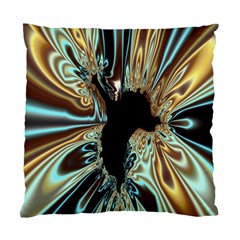 Silver Gold Hole Black Space Standard Cushion Case (two Sides) by Mariart