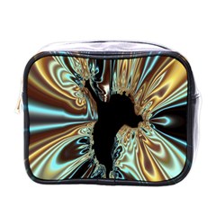 Silver Gold Hole Black Space Mini Toiletries Bags by Mariart