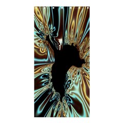 Silver Gold Hole Black Space Shower Curtain 36  X 72  (stall)  by Mariart